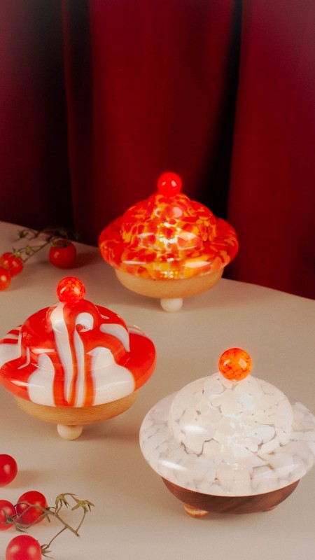 Lampa Bona szklana kolorowa oświetlenie