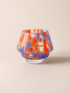 Szklanka-kolorowa-handmade-Ama-niebieska-pomaranczowa-rybki-koi