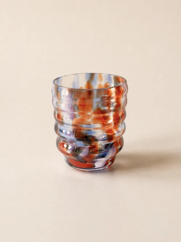 Szklanka-Mimesis-kolorowa-handmade-czerwona-niebieska-indygo-kobaltowa-biała-picnic